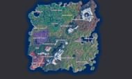 The location marked with the red circle is where the Fortnite Chapter 6 Season 1 live event will occur (Image via Sportskeeda)